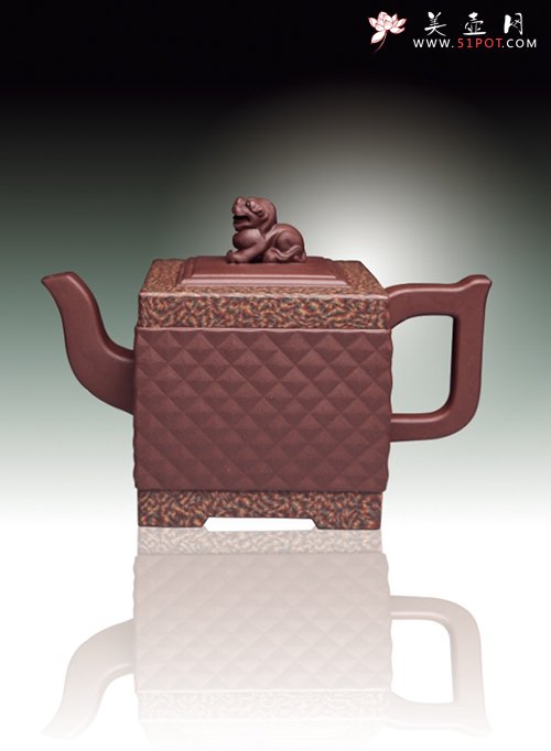 紫砂壶图片：钻狮壶 - 宜兴紫砂壶网