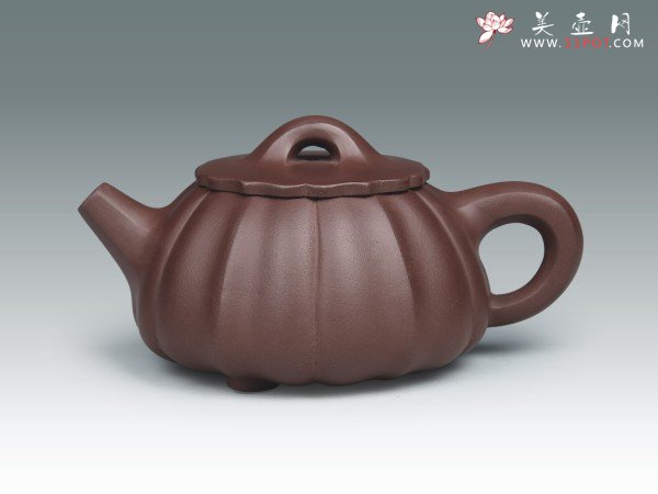 紫砂壶图片：菱花石瓢 - 宜兴紫砂壶网