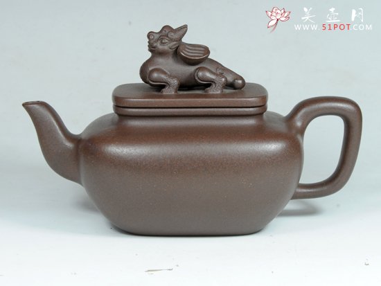 紫砂壶图片：四方麒麟 - 宜兴紫砂壶网