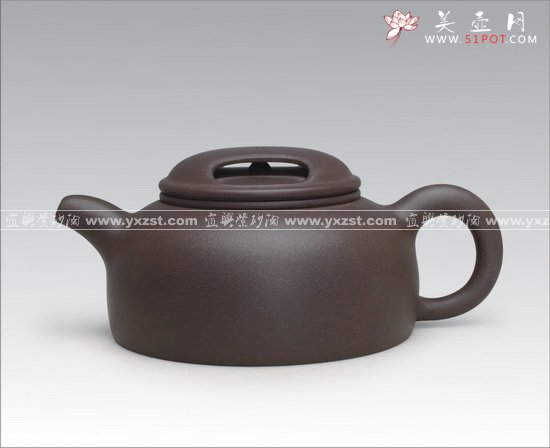 紫砂壶图片：牛盖莲子 - 宜兴紫砂壶网