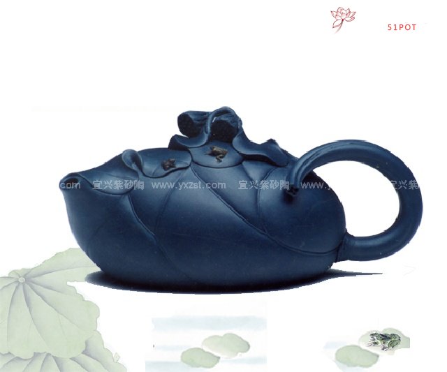 紫砂壶图片：并蒂莲 - 宜兴紫砂壶网