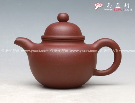 紫砂壶图片：紫泥小掇球 - 宜兴紫砂壶网