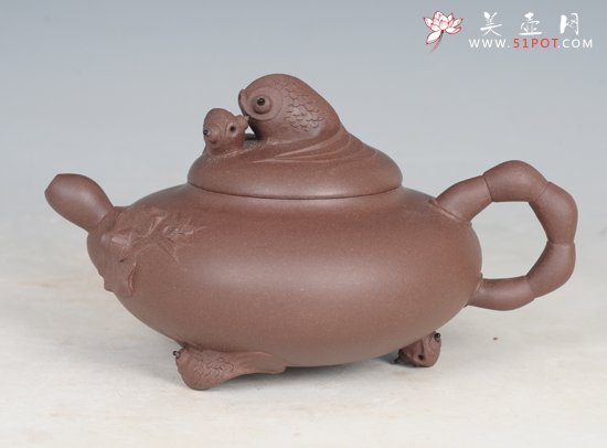 紫砂壶图片：五福齐祥 - 宜兴紫砂壶网