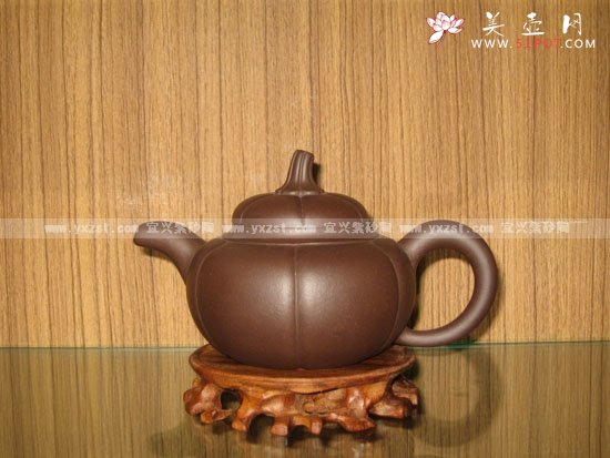 紫砂壶图片：南瓜 - 宜兴紫砂壶网