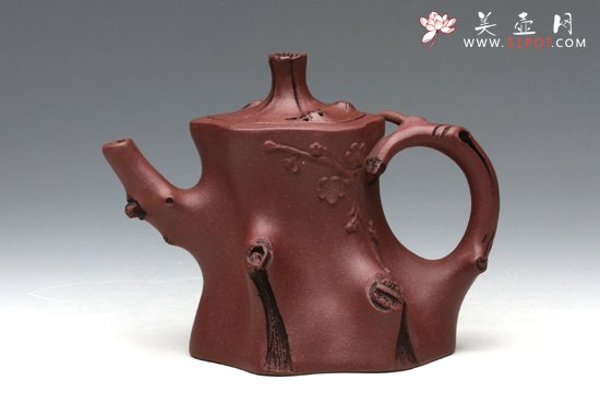 紫砂壶图片：梅桩壶 - 宜兴紫砂壶网
