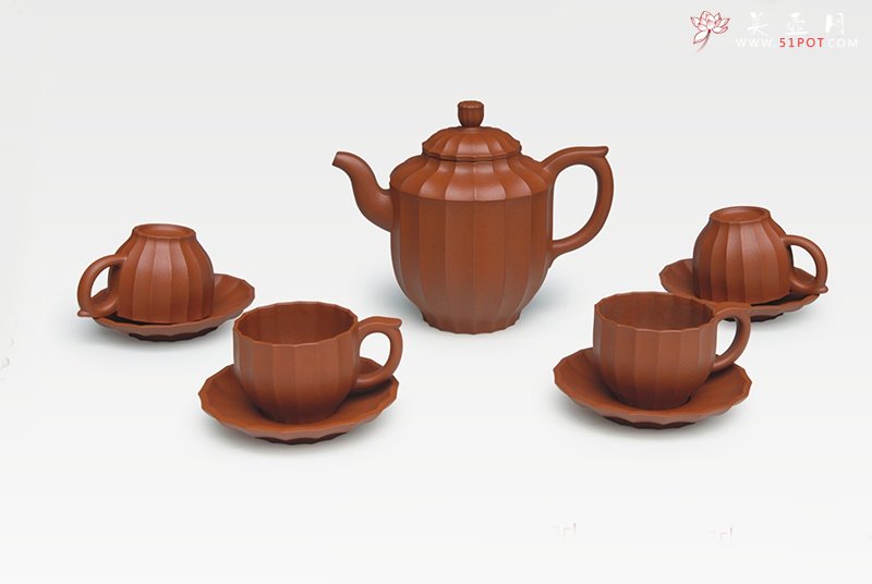 紫砂壶图片：九头希鞠套壶 - 宜兴紫砂壶网