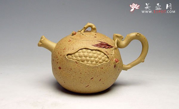 紫砂壶图片：石榴壶 - 宜兴紫砂壶网