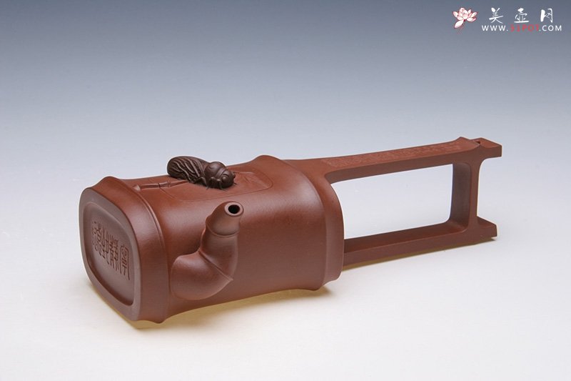 紫砂壶图片：君竹（毛国强刻） - 宜兴紫砂壶网