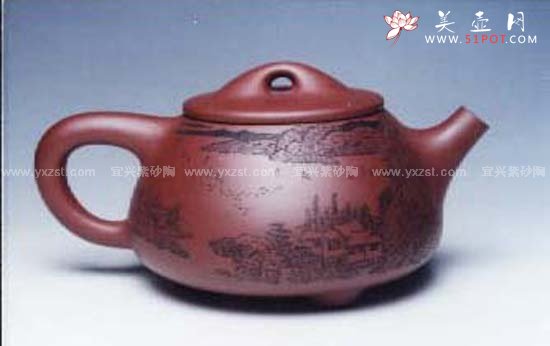 紫砂壶图片：大石瓢壶 - 宜兴紫砂壶网
