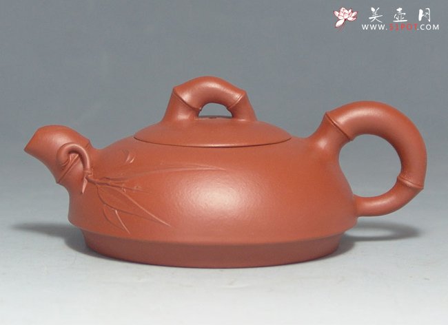 紫砂壶图片：扁竹 200CC - 宜兴紫砂壶网