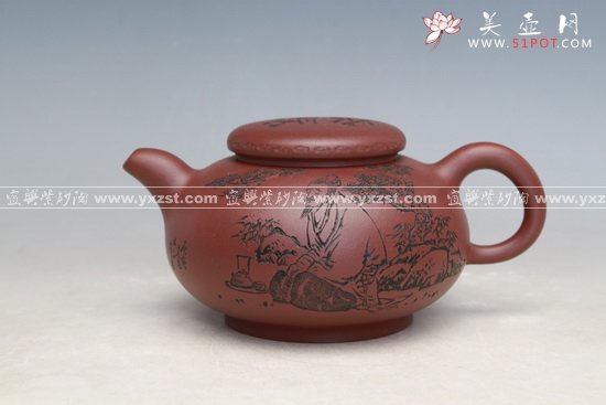 紫砂壶图片：茶缘 - 宜兴紫砂壶网