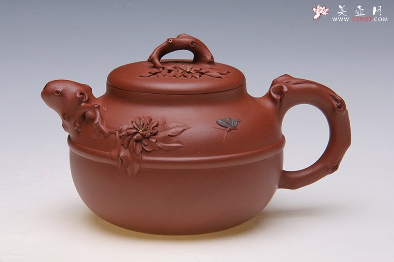 紫砂壶图片：蝶恋花 - 宜兴紫砂壶网