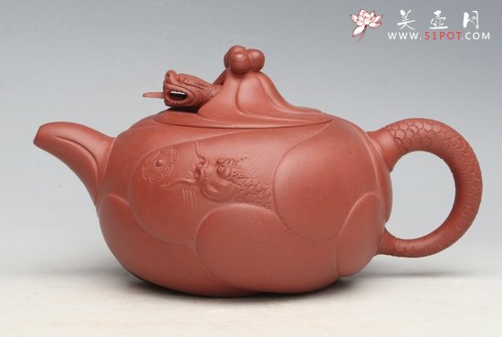 紫砂壶图片：鱼化龙 - 宜兴紫砂壶网