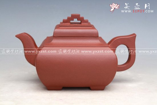 紫砂壶图片：四方桥顶 - 宜兴紫砂壶网