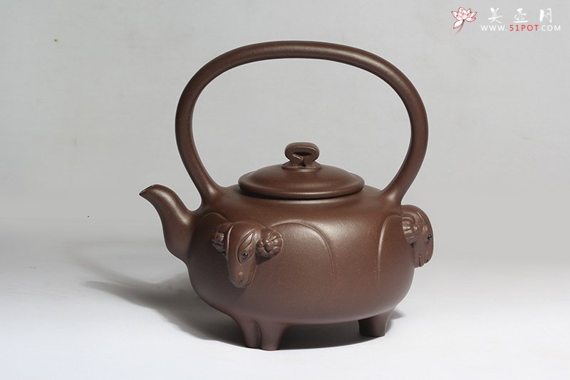 紫砂壶图片：三羊开泰 - 宜兴紫砂壶网