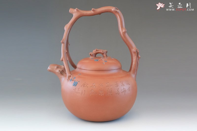 紫砂壶图片：东坡提梁 - 宜兴紫砂壶网