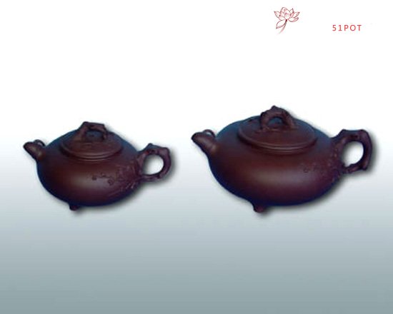 紫砂壶图片：岁寒三友壶 - 宜兴紫砂壶网