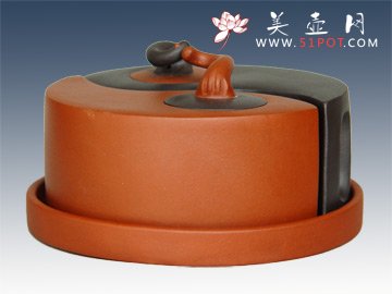 紫砂壶图片：阴阳太极壶 - 宜兴紫砂壶网