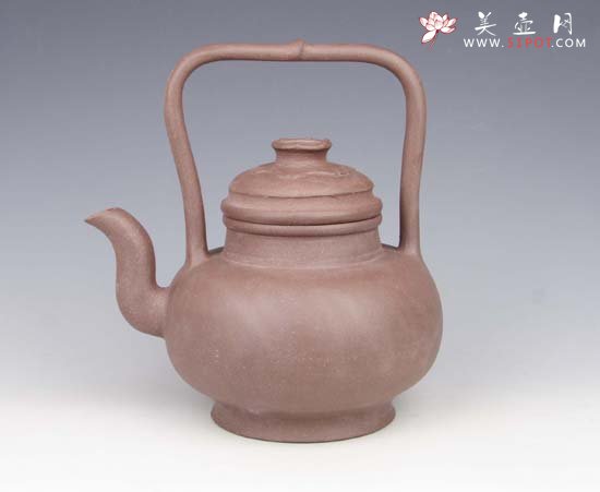 紫砂壶图片：扁竹提梁 - 宜兴紫砂壶网