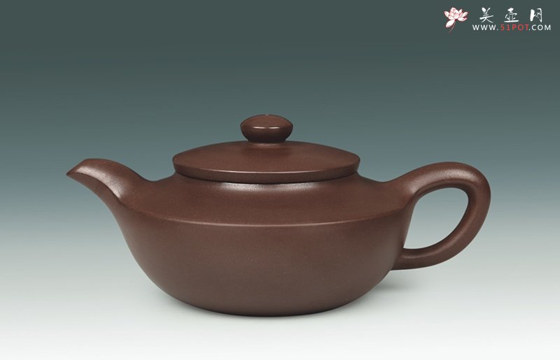 紫砂壶图片：汉扁壶 - 宜兴紫砂壶网