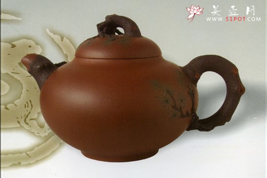 紫砂壶图片：迎客壶 - 宜兴紫砂壶网
