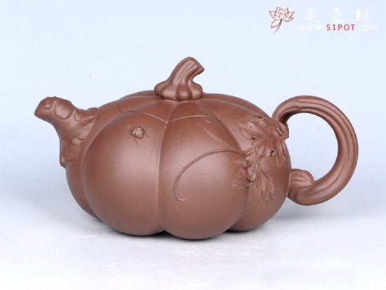 紫砂壶图片：南瓜 - 宜兴紫砂壶网