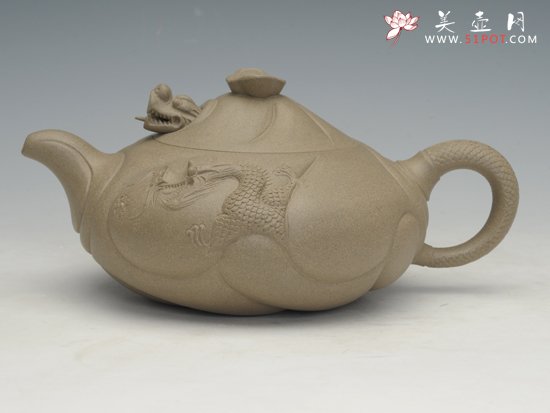 紫砂壶图片：鱼化龙鱼 - 宜兴紫砂壶网