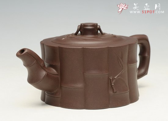 紫砂壶图片：一捆竹   300cc - 宜兴紫砂壶网