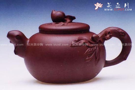 紫砂壶图片：桃壶 - 宜兴紫砂壶网