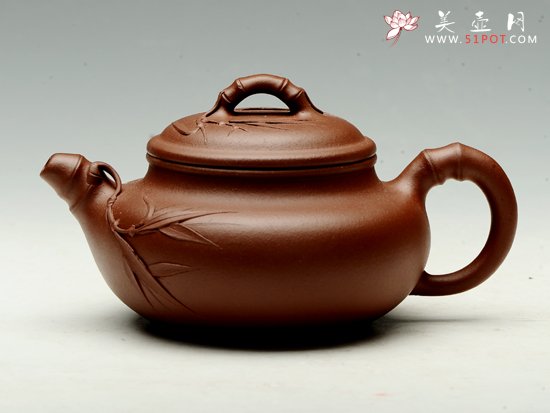 紫砂壶图片：竹节仿古 - 宜兴紫砂壶网