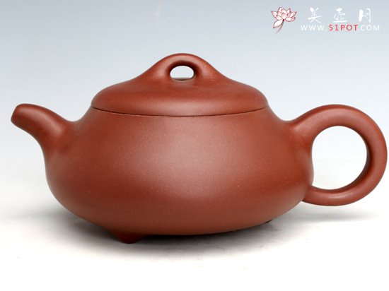 紫砂壶图片：扁石瓢 - 宜兴紫砂壶网