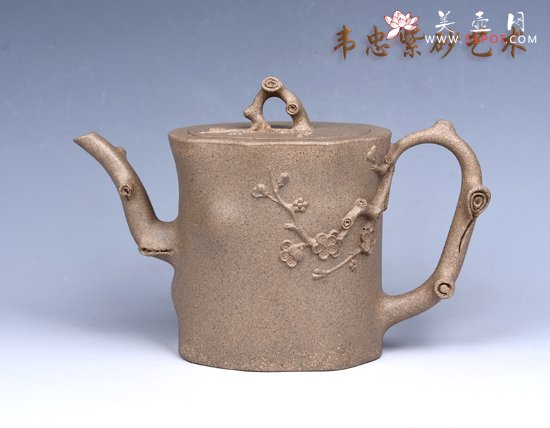 紫砂壶图片：手工梅桩 - 宜兴紫砂壶网