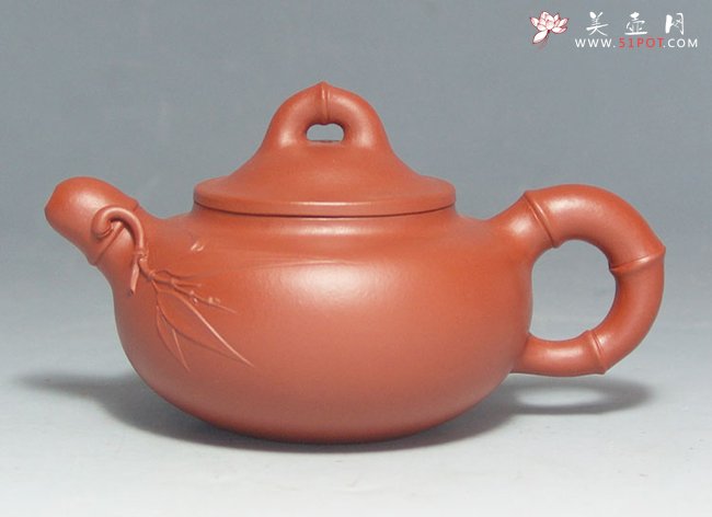 紫砂壶图片：喜竹 250CC - 宜兴紫砂壶网