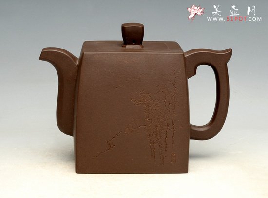 紫砂壶图片：高方(陶刻陈洪林) - 宜兴紫砂壶网