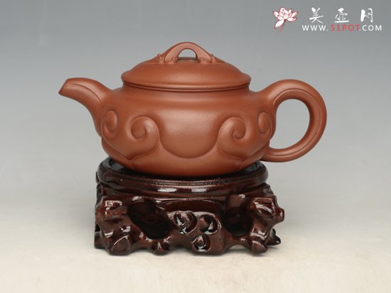 紫砂壶图片：仿古如意   容量：300cc - 宜兴紫砂壶网