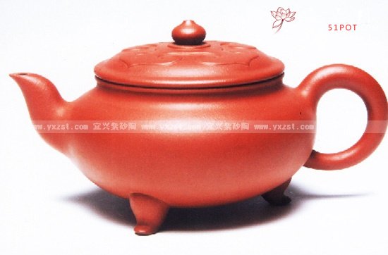 紫砂壶图片：三足如意 - 宜兴紫砂壶网