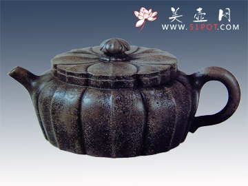 紫砂壶图片：菱花瓣壶 - 宜兴紫砂壶网