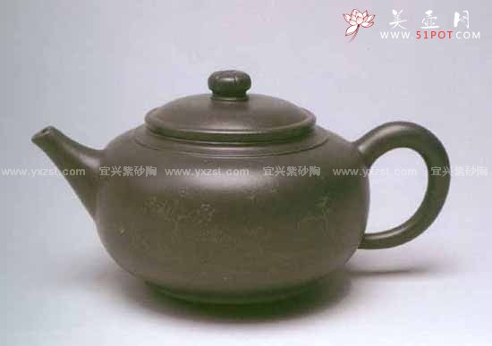 紫砂壶图片：德寿富贵壶 - 宜兴紫砂壶网