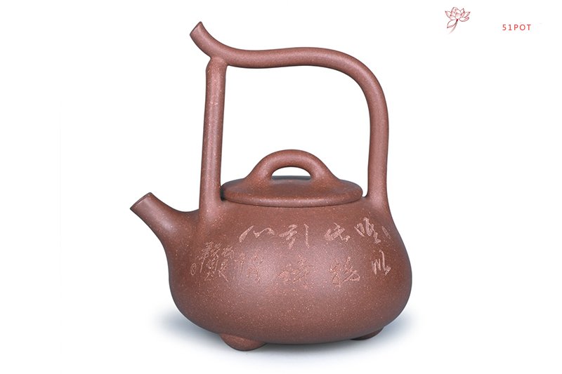 紫砂壶图片：东坡提梁 - 宜兴紫砂壶网