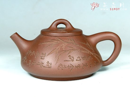 紫砂壶图片：子冶石瓢 - 宜兴紫砂壶网