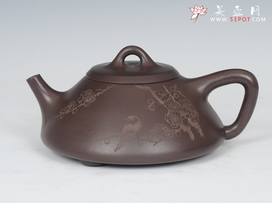 紫砂壶图片：子冶石瓢 - 宜兴紫砂壶网