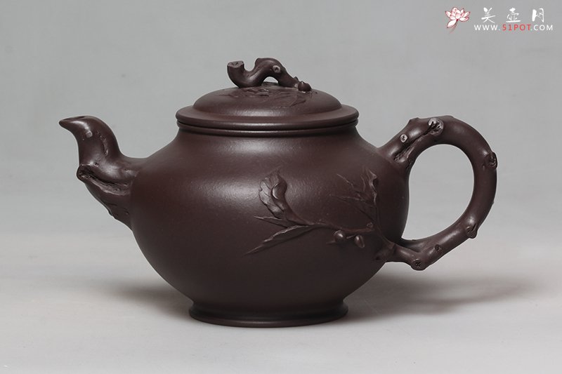 紫砂壶图片：桃报春 - 宜兴紫砂壶网