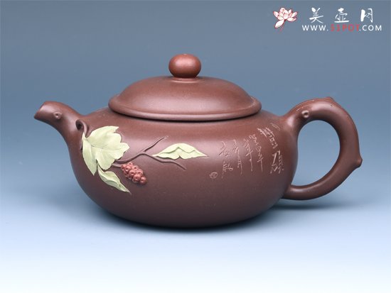 紫砂壶图片：玉珠花开 - 宜兴紫砂壶网