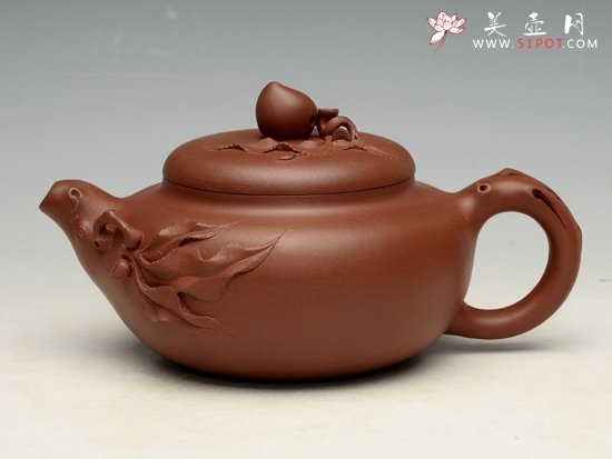 紫砂壶图片：寿桃 - 宜兴紫砂壶网