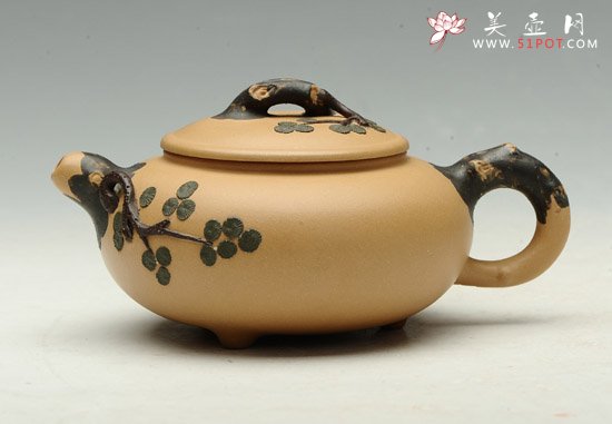 紫砂壶图片：黄金段劲松 - 宜兴紫砂壶网