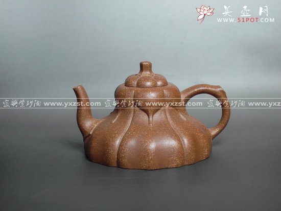 紫砂壶图片：玉兰花瓣 - 宜兴紫砂壶网