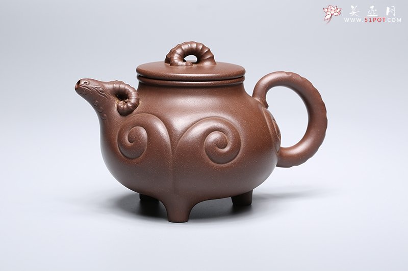 紫砂壶图片：三羊如意 - 宜兴紫砂壶网