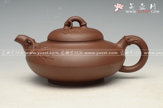 紫砂壶图片：合欢竹12000 - 宜兴紫砂壶网