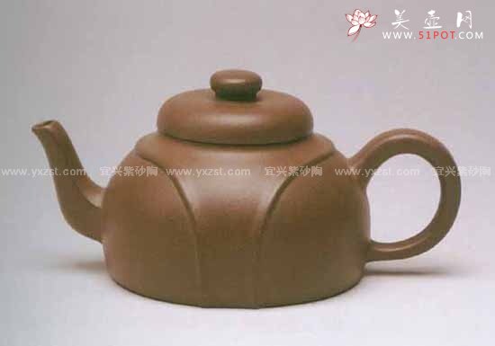 紫砂壶图片：大彬龙带壶 - 宜兴紫砂壶网