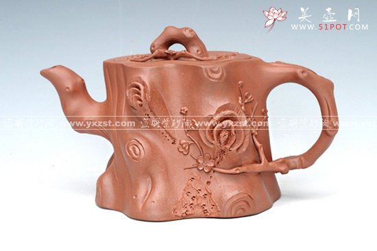 紫砂壶图片：大号梅桩 - 宜兴紫砂壶网